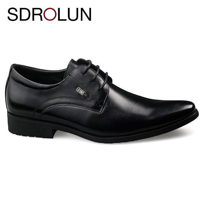 Giày công sở buộc dây hàng hiệu Sdrolun 2020: N21812 - đen1